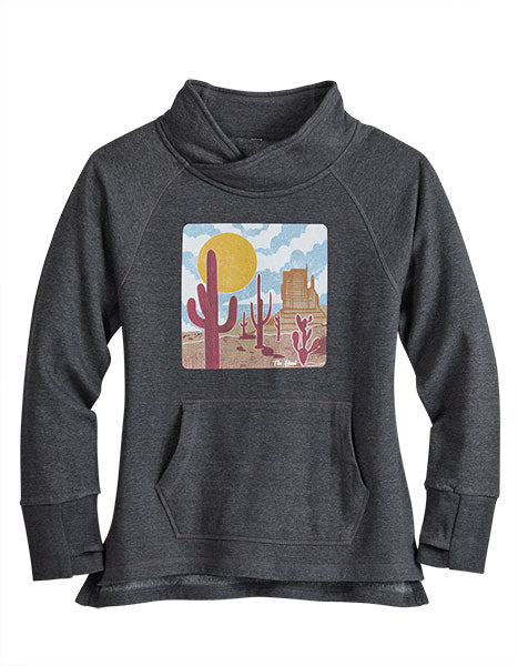 Tin Haul Women's Desert Scenery Screen Print Sweatshirt