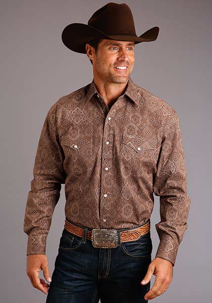 Stetson Men's Medallion Paisley Shirt - Centerville Western Store