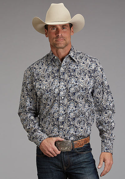 Stetson Men's Greenspring Paisley Shirt