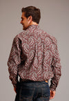 Stetson Men's Paisley Print Western Shirt