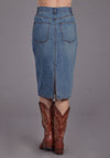 Stetson Women's Blue Denim Maxi Skirt