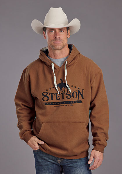 Stetson Men's Horserider & Star Screen Print Hoodie