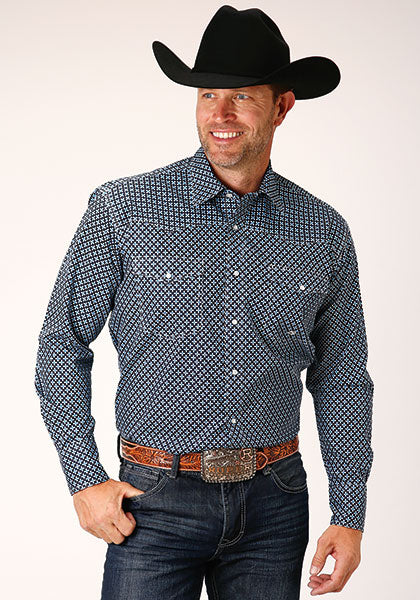 Roper Men's Amarillo Allover Print Shirt