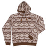 Lazy J Ranch Brown Allover Aztec Print Long Sleeve Hoodie