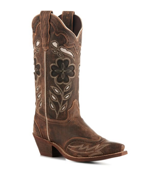 Laredo Women's Zuri Distressed Floral Western Boot