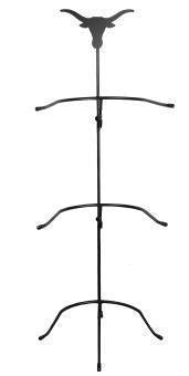 M&F Western Long Horn Metal 3 Tier Hat Rack