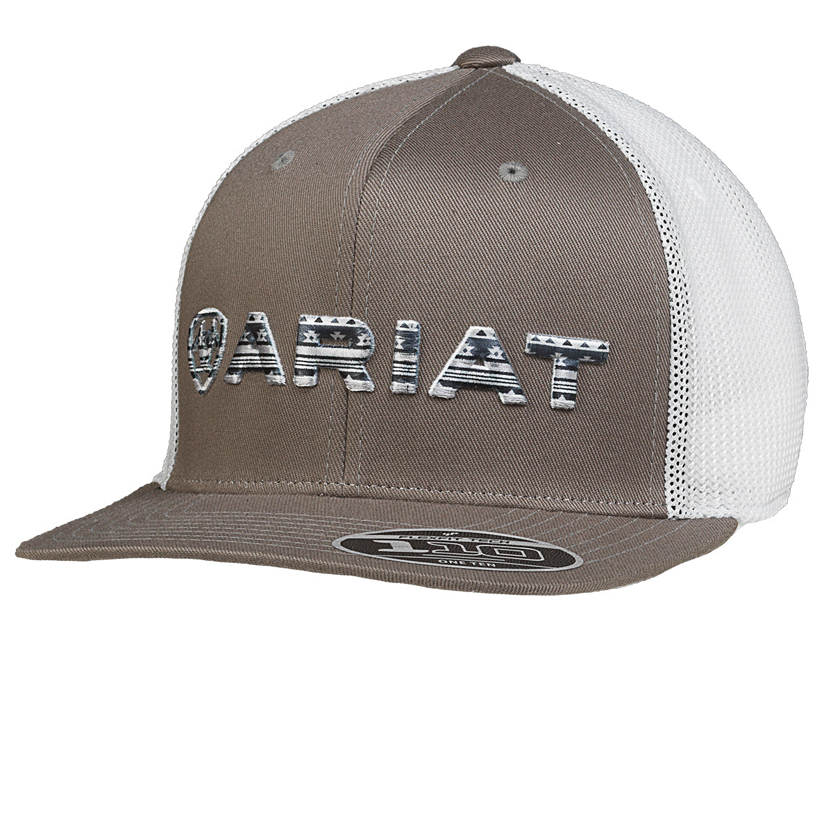 Ariat Men's Flexfit Grey Logo Cap