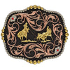 Montana Silversmiths Tri Color Team Ropers Buckle