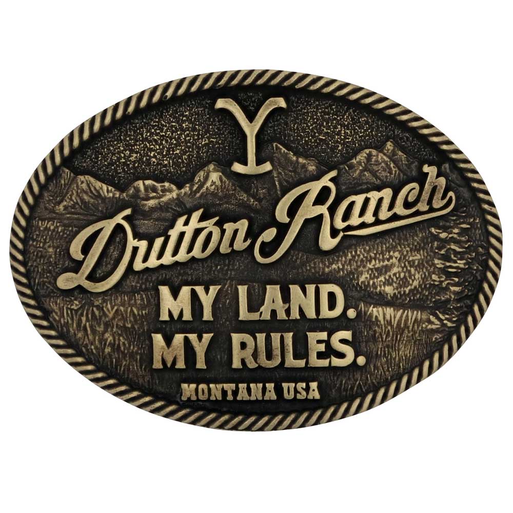 Montana Silversmiths My Rules Yellowstone Buckle