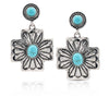 Montana Silversmith Petaled Turquoise Attitude Earrings