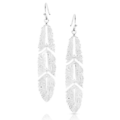 Montana Silversmiths Freedom Feather Earrings