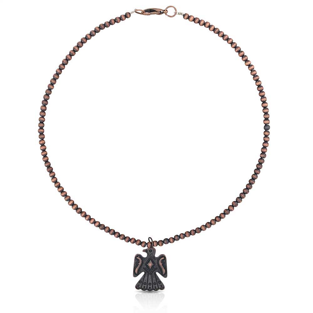 Montana Silversmiths Bronze Thunderbird Beaded Necklace