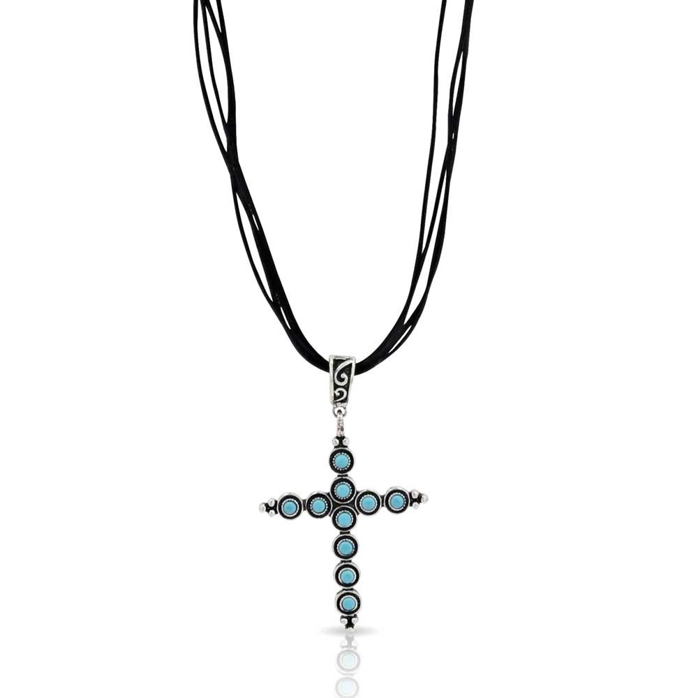 Montana Silversmiths True Blue Cross Necklace