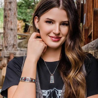 Montana Silversmiths American Legends Curved Cuff Bracelet