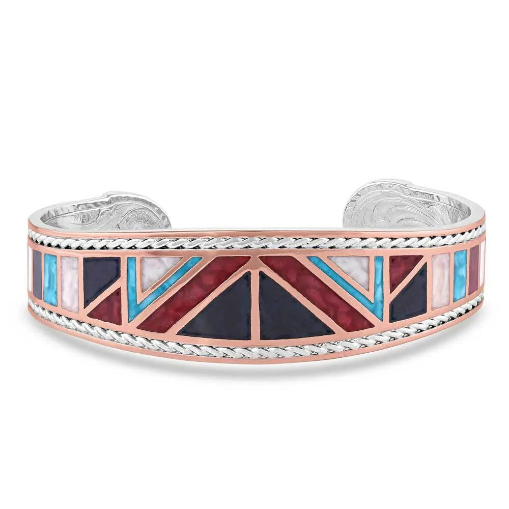 Montana Silversmiths American Legends Curved Cuff Bracelet