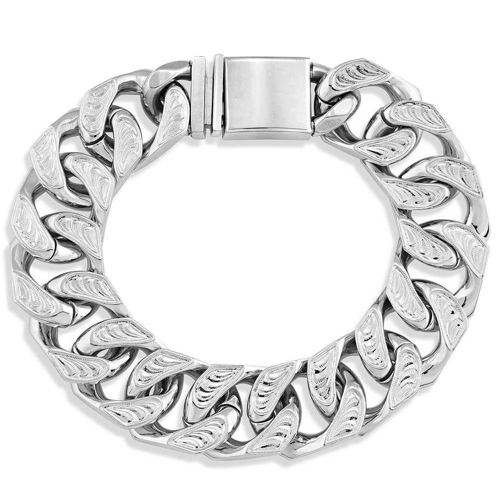 1/2 ctw Round Lab Grown Diamond Cuban Link Bracelet - 7.5 Inches -  Grownbrilliance