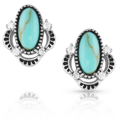 Montana Silversmiths Turquoise Treasure Post Earrings