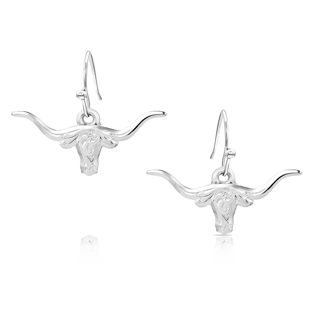 Montana Silversmiths Out West Longhorn Earrings