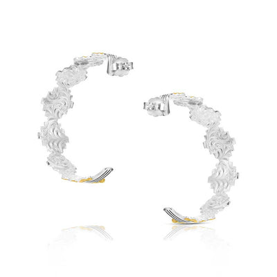 Montana Silversmiths Painted Sky Hoop Earrings