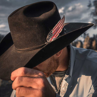 Montana Silversmiths Big Bold Stripes Hat Feather