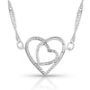 Montana Silversmiths Double Open Heart Split Necklace