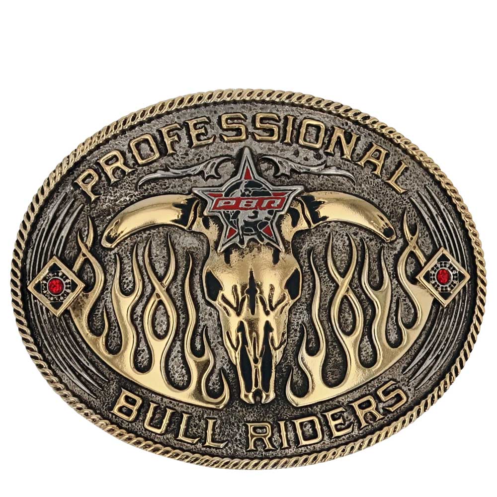 Montana Silversmiths PBR Open Flames Buckle
