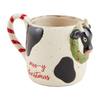 Mud Pie Cow Farm Christmas Mug