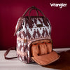 Wrangler Aztec Printed Callie Backpack - Brown