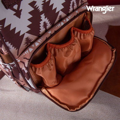 Wrangler Aztec Printed Callie Backpack - Brown