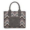 Montana West Wrangler Southwestern Pattern Tote - Grey