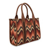 Montana West Wrangler Southwestern Pattern Tote - Brown