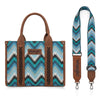 Montana West Wrangler Southwestern Pattern Tote - Jean