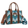 Montana West Wrangler Southwestern Pattern Tote - Jean