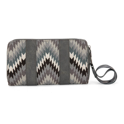 Montana West Wrangler Southwest Art Print Wallet - Grey