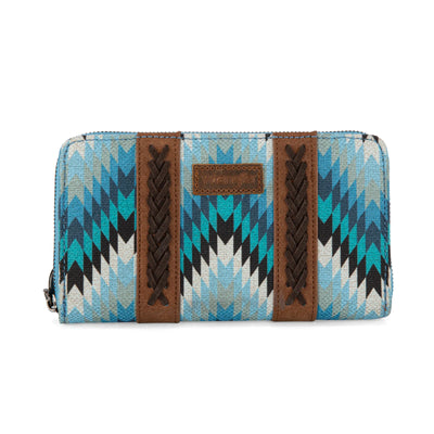 Montana West Wrangler Southwest Art Print Wallet - Jean