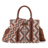 Wrangler Southwest Pattern Dual Sided Print Tote - Brown