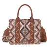 Wrangler Southwest Pattern Dual Sided Print Tote - Brown