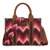 Wrangler Southwest Pattern Dual Sided Print Tote - Dark Pink