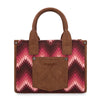 Wrangler Southwest Pattern Dual Sided Print Tote - Dark Pink