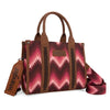 Wrangler Southwest Pattern Dual Sided Print Tote - Dark Pink