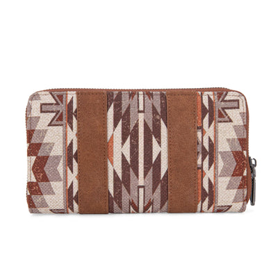 Wrangler Southwestern Art Print Wallet - Brown