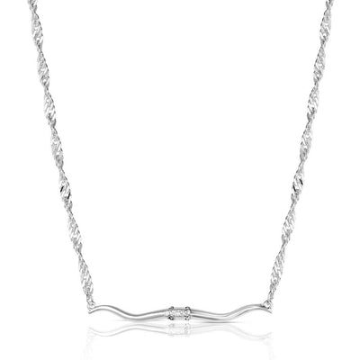 Montana Silversmith Western Silhouette Longhorn Bar Necklace
