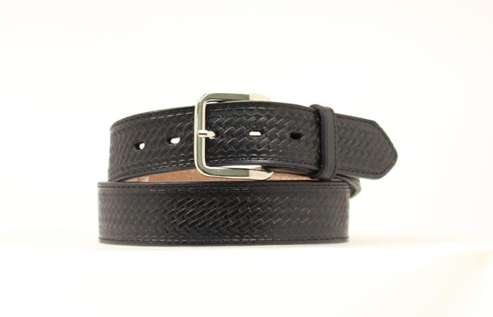 Nocona Men's Embossed Basketweave Belt