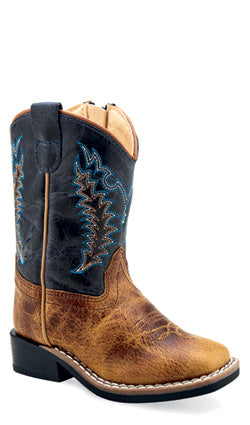 Old West Toddler's Broad Square Toe Western Boot