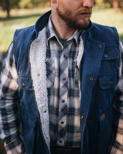 Outback Trading Men's Cobar Vest - Navy