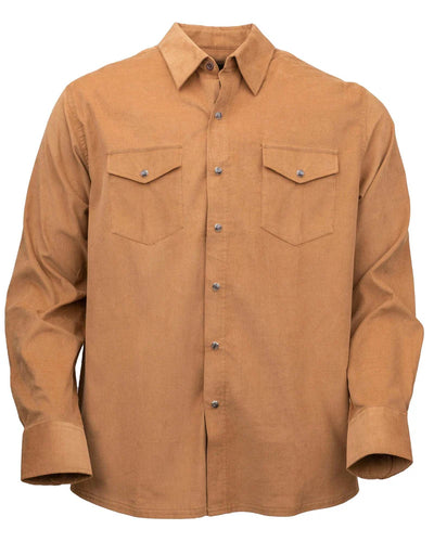Outback Trading Men's Bryce Corduroy Shirt - Khaki