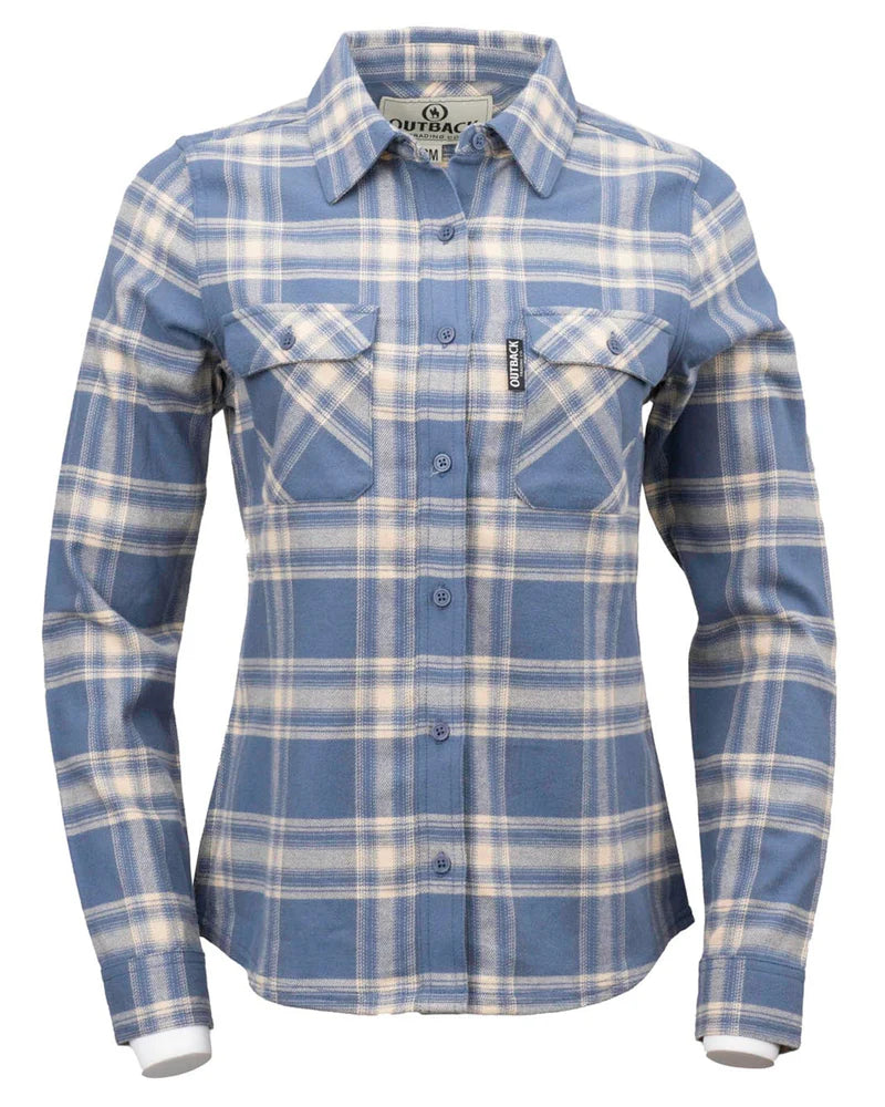 Outback Trading Women's Cotton Plaid Outback Shirt