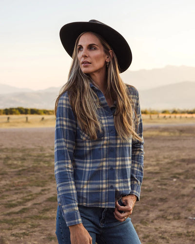 Outback Trading Women's Cotton Plaid Outback Shirt