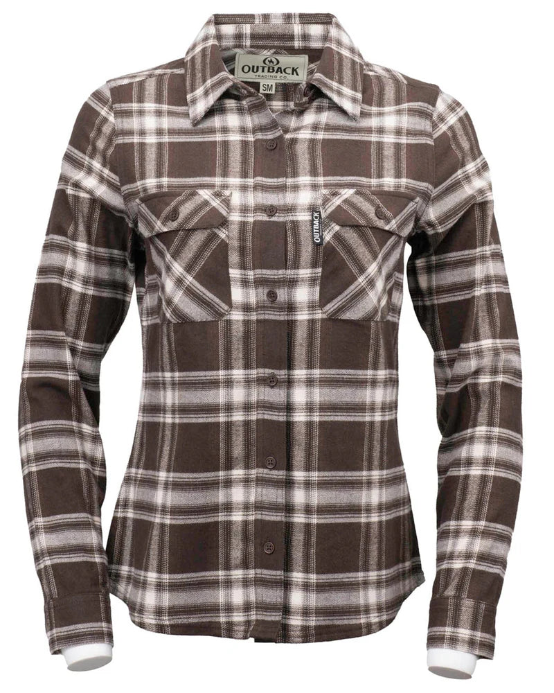 Outback Trading Women's Cotton Plaid Outback Shirt