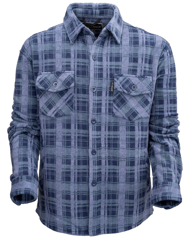 Outback Trading Men's Chad Button Down Fleece Big Shirt